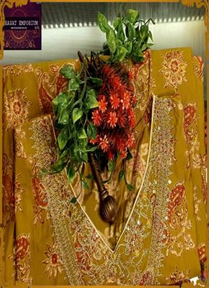 Cotton Silk kurti  with Fabric Paint 