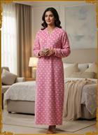 Solid Velvet Meternity Nighty 