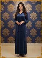 Solid Velvet Meternity Nighty 